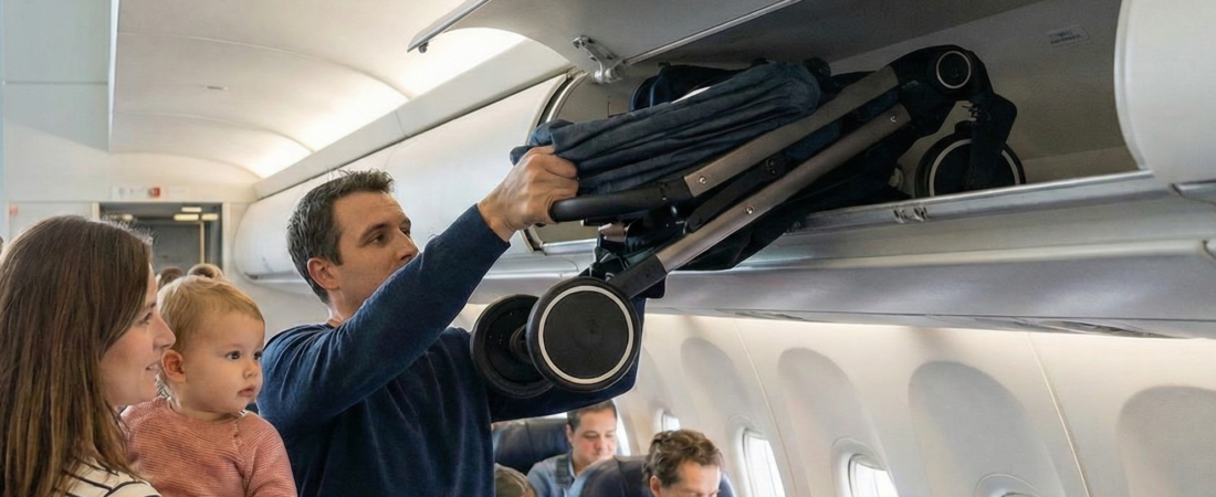 Quelle poussette compacte pour l&rsquo;avion (cabine) ? Le guide du voyageur